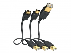 Cablu premium high speed USB2.0 A-B, 1m, Inakustik, 01070001
