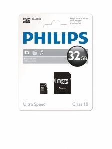 Card De Memorie Philips 32GB Micro SDHC +adaptor Clasa 10