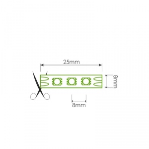 WE banda LED flexibila 5m | 120buc/m | 3528 | 9.6W/m | 12V DC | verde
