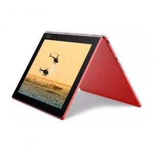 Tableta Lenovo Yoga Book YB1-X91L, 10.1 Inch, Intel Atom X5-Z8550, 128GB Flash, 4GB RAM, 4G, Windows 10 Pro, Rosu