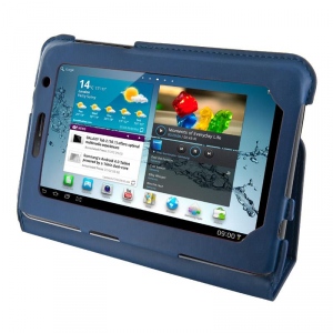 4World husa cu suport pt Galaxy Tab 2, Ultra Slim, 7--, albastra