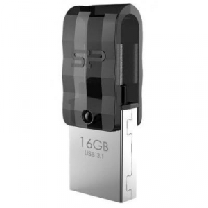 Memorie USB Silicon Power  OTG Type-C+ 16GB USB 3.1 Black