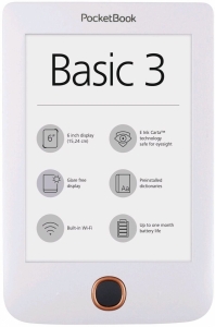 E-Book MultiReader PocketBook 614+ Basic 3 6.0 inch 8GB+microSD Alb