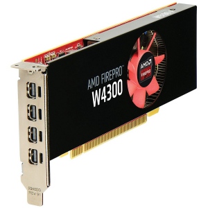 Placa Video AMD FirePro W4300 4GB GDDR5 4 mDP PCIe 3.0