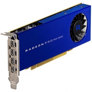 Placa Video AMD Radeon Pro WX 4100 4GB GDDR5 4xmDP PCIe 3.0