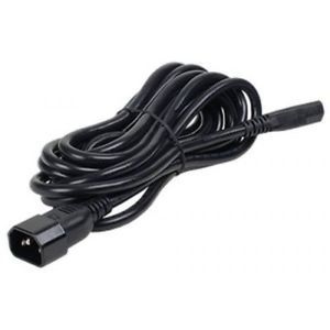 FTS CABLE POWERCORD RACK, 4M, BLACK