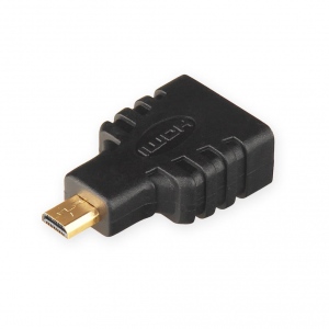 Adaptor 4World HDMI [F] > micro HDMI [M],  negru