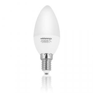 Whitenergy bec LED | 6xSMD2835| C37 | E14 | 3W | 230V |alb cald| laptos