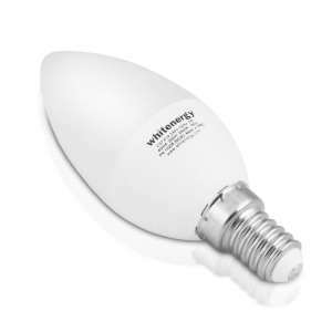 Whitenergy bec LED | 8xSMD2835| C37 | E14 | 7W | 230V |alb cald| laptos