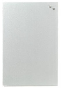 NAGA Magnetic glass board 40x60 cm silver