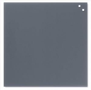 NAGA Magnetic glass board 45x45 cm grey