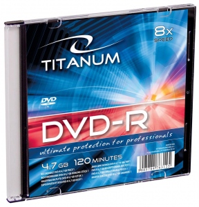DVD-R TITANUM [ slim jewel case 1 | 4.7GB | 8x ] - carton 200 pcs