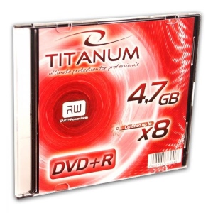 DVD+R TITANUM [ slim jewel case 1 | 4.7GB | 8x ] - carton 200 pcs