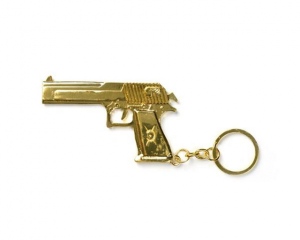 Keychain 18K Gold - Desert Deagle