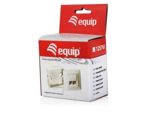 Equip surface mounted/flush plate CAT.6 white