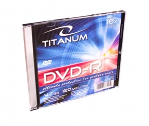 DVD-R TITANUM [ slim jewel case 1 | 4.7GB | 16x ]  - 200pcs