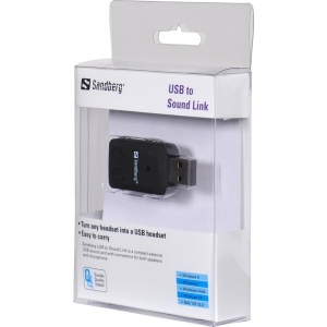 Placă de sunet externă Sandberg USB to Sound Link