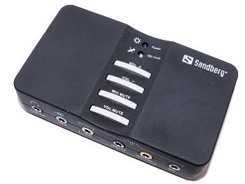 Placă de sunet externă Sandberg USB Sound Box 7.1