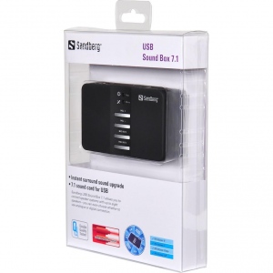 Placă de sunet externă Sandberg USB Sound Box 7.1