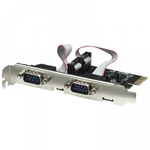 Card PCI Express adaptor Serial, 2 External Ports, Retail Box 