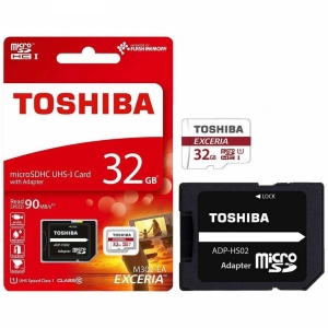 Card De Memorie Toshiba M302 32GB Micro SDHC Clasa 10 + Adaptor Negru
