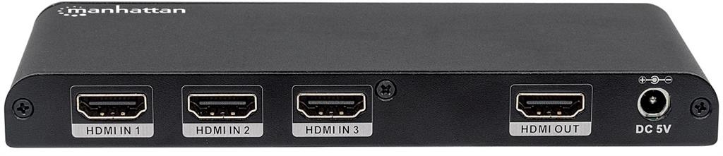 Manhattan Comutator HDMI 3/1 3x ieÈ™ire 1 x ieÈ™ire 4K 3d telecomandÄƒ alim. AC