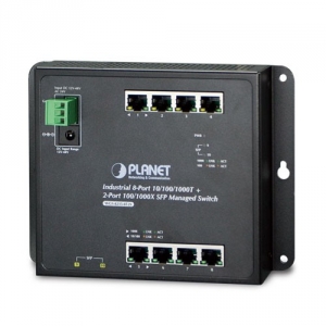 Switch Planet IP30 WGS-4215-8T2S 8 Porturi 10/100/1000 Mbps 