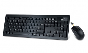 Kit Tastatura + Mouse Wireless Genius SlimStar 8008 Negru