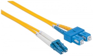 Intellinet Fiber optic patch cable LC-SC duplex 2m 9/125 OS2 singlemode