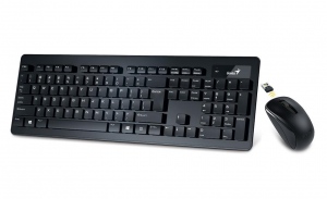 Kit Tastatura + Mouse Wireless Genius SlimStar 8005, Black