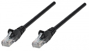 Intellinet Network cable RJ45 Cat6A UTP 3m black 100% copper