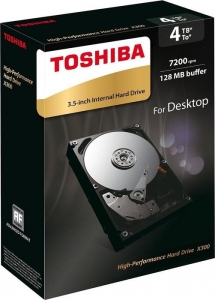 HDD Intern Toshiba X300, 3.5--, 4TB, SATA/600, 7200RPM, 128MB cache BOX