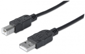 Manhattan cablu Hi-Speed USB 2.0 A-B M/M 5m negru