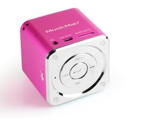 Mini MusicMan Soundstation Pink - Portable Mini Speaker System for MP3