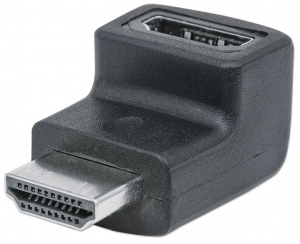 Manhattan Adaptor HDMI, HDMI A pentru HDMI A, M/F, unghiular 90° în jos