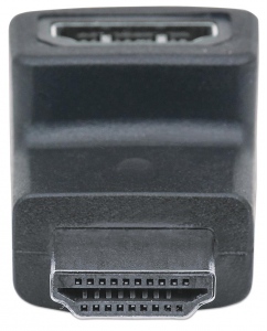 Manhattan Adaptor HDMI, HDMI A pentru HDMI A, M/F, unghiular 90Â° Ã®n jos