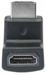 Manhattan Adaptor HDMI, HDMI A pentru HDMI A, M/F, unghiular 90° în jos