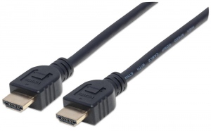 Manhattan Cablu monitor HDMI/HDMI V2.0 M/M Ethernet 1m negru