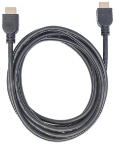 Manhattan Cablu monitor HDMI/HDMI V2.0 M/M Ethernet 3m negru