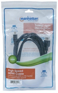 Manhattan Cablu monitor HDMI/HDMI V2.0 M/M Ethernet 3m negru