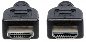 Manhattan Cablu pentru monitor HDMI/HDMI V2.0 M/M Ethernet 5m negru