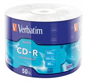 CD-R Verbatim [ 50 pcs, 700MB, 52x, wrap] EXTRA PROTECTION