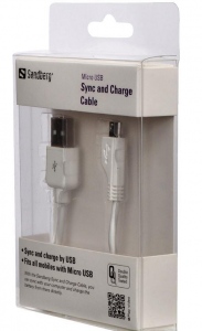Cablu Micro USB Sandberg Sync & Charge - 1m