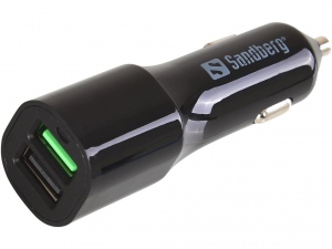 Sandberg Car Charger 1 x QC 3.0 + 1 x USB 2.4A