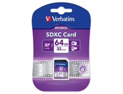 Card De Memorie Verbatim 64GB SDXC Clasa 10 UHS-1, Black