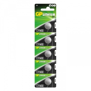 Lithium button battery GP Batteries CR1632-U5 3.0V | blister 5 pcs