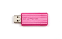Memorie USB Verbatim PinStripe 16GB USB 2.0 Roz