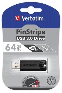 Memorie USB Verbatim 64GB USB 3.0 Negru