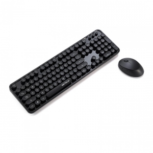 Kit Tastatura + Mouse Wireless SERIOUX  9900BK, Black