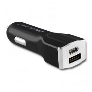 Qoltec Car charger 12-24V | 27W | 5V | 3A | USB 2.0 + USB typ C